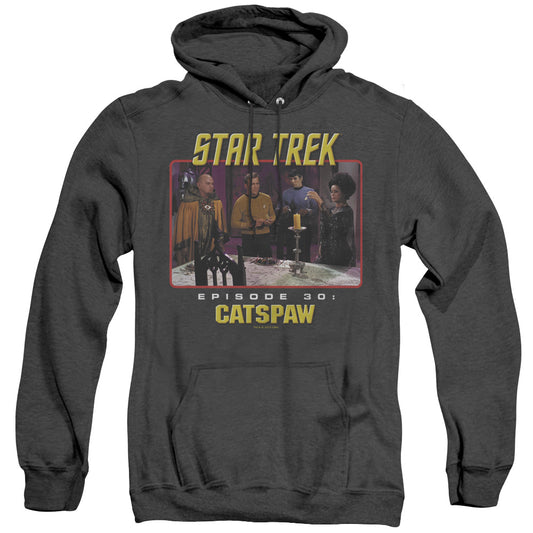 Star Trek Original - Cats Paw - Adult Heather Hoodie - Black
