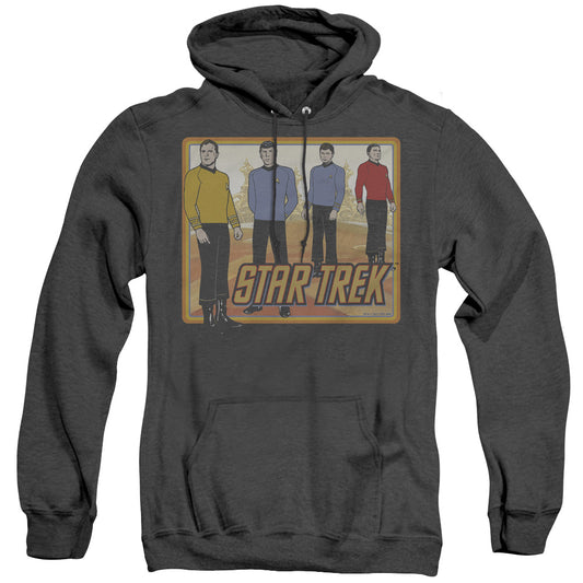 Star Trek - Classic - Adult Heather Hoodie - Black
