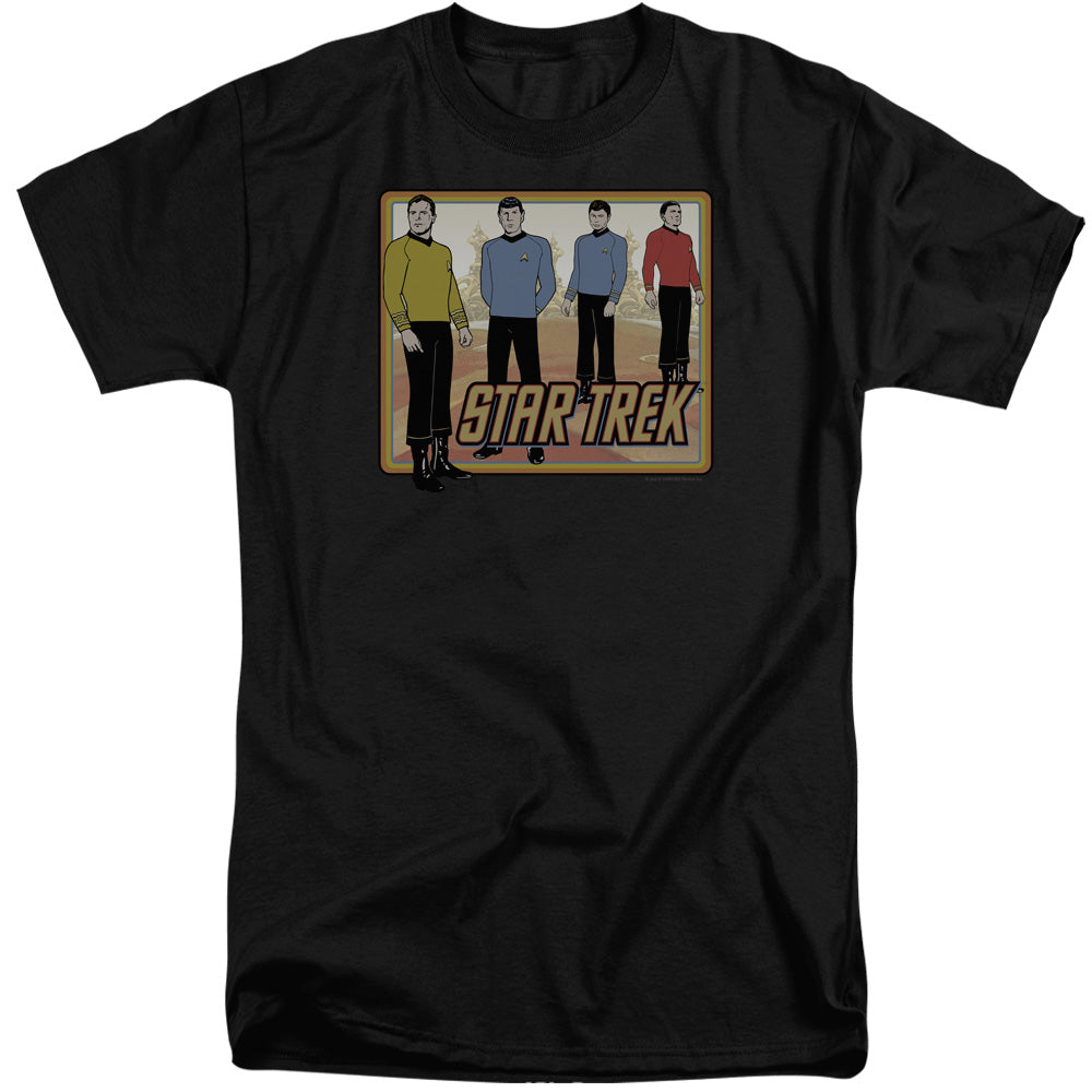 Star Trek - Classic - Short Sleeve Adult Tall - Black T-shirt