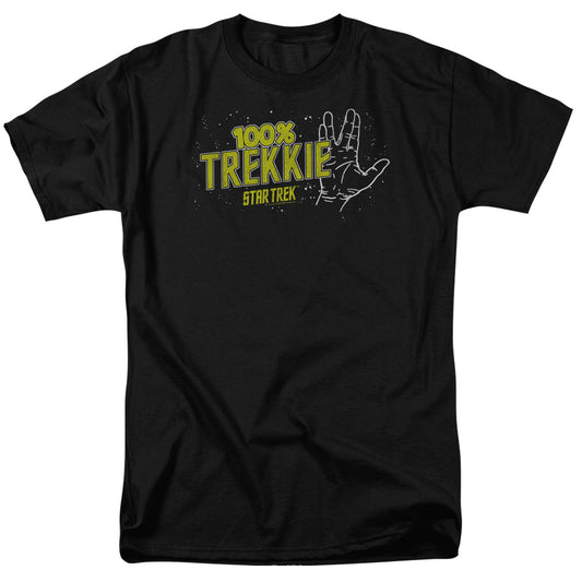 Star Trek - Trekkie - Short Sleeve Adult 18/1 - Black T-shirt