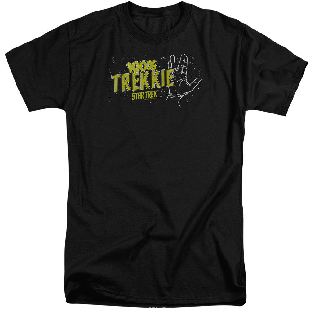 Star Trek - Trekkie - Short Sleeve Adult Tall - Black T-shirt