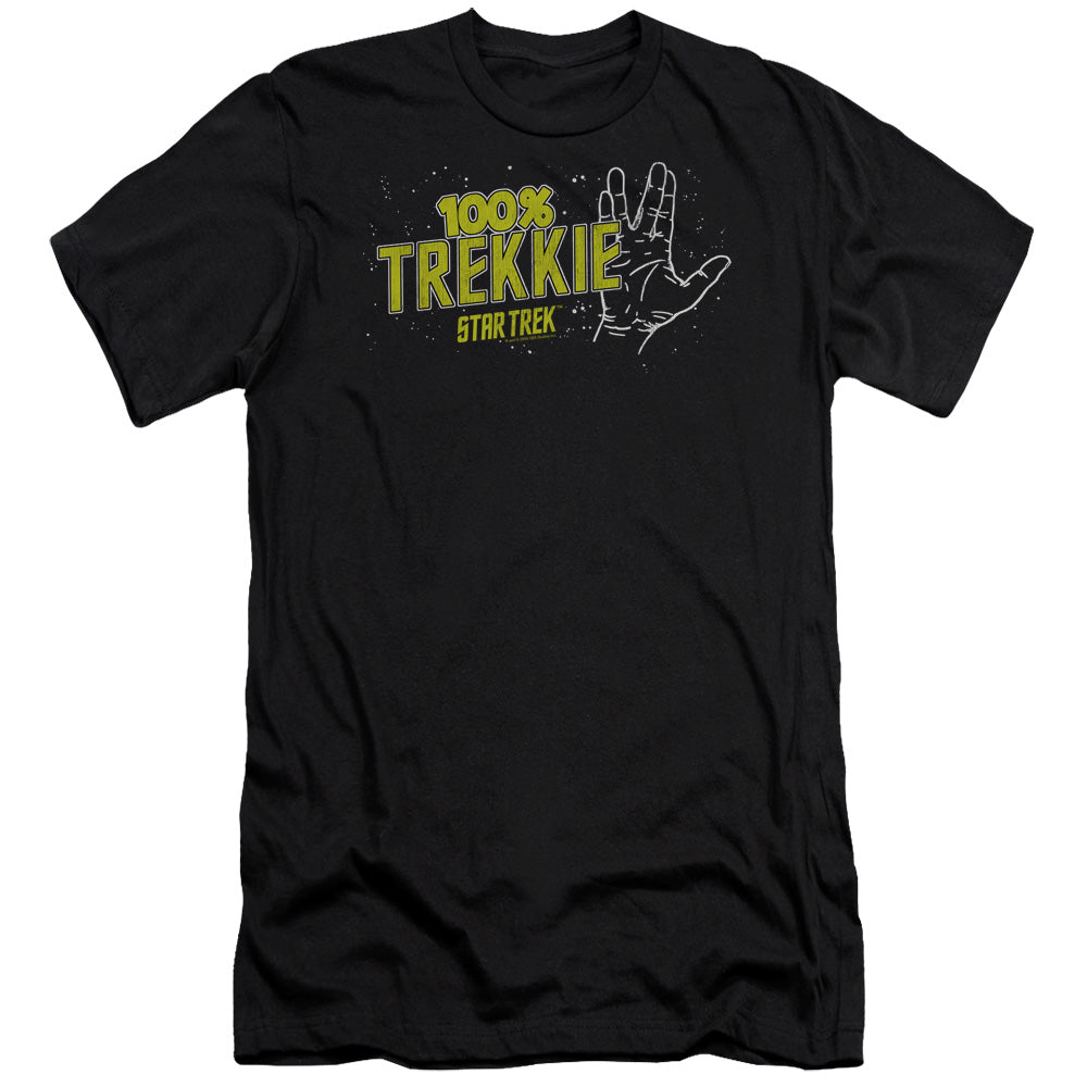 Star Trek - Trekkie - Short Sleeve Adult 30/1 - Black T-shirt