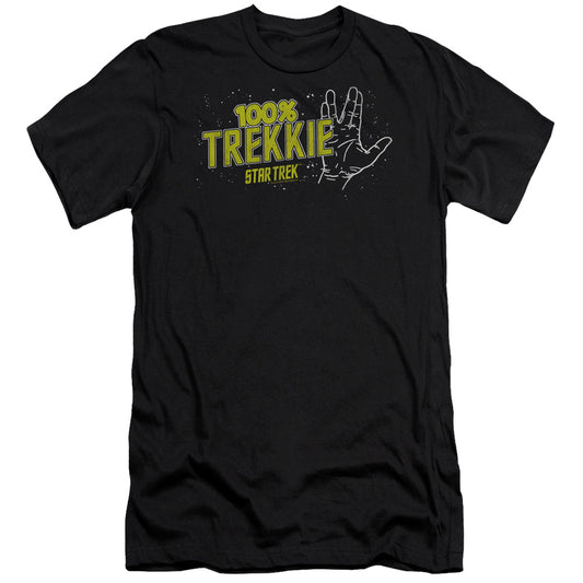 Star Trek - Trekkie - Short Sleeve Adult 30/1 - Black T-shirt