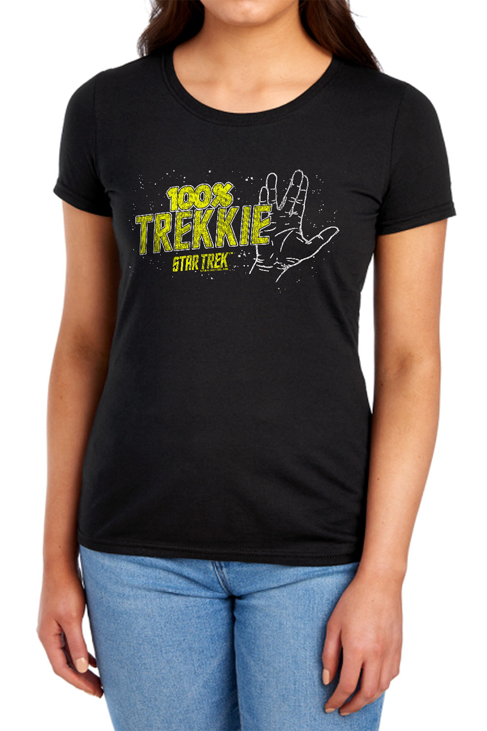 Star Trek - Trekkie - Short Sleeve Womens Tee - Black T-shirt