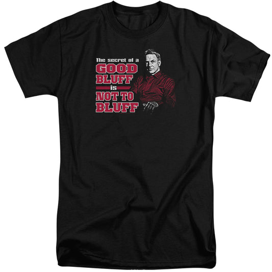 Ncis - No Bluffing - Short Sleeve Adult Tall - Black T-shirt