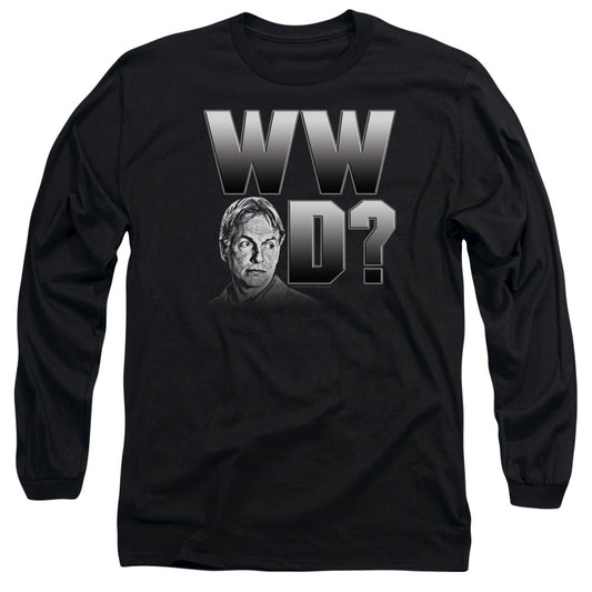 Ncis - What Would Gibbs Do - Long Sleeve Adult 18/1 - Black T-shirt