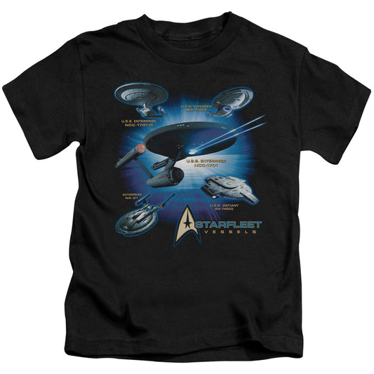 STAR TREK STARFLEET VESSELS - S/S JUVENILE 18/1 - BLACK - T-Shirt