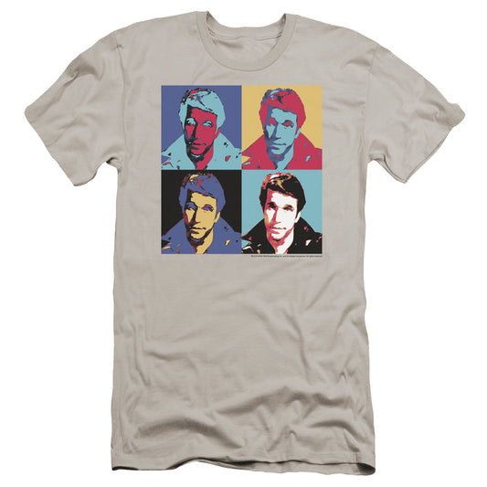 Happy Days - Fonz Pop-premuim Canvas Adult Slim Fit 30/1 - Silver