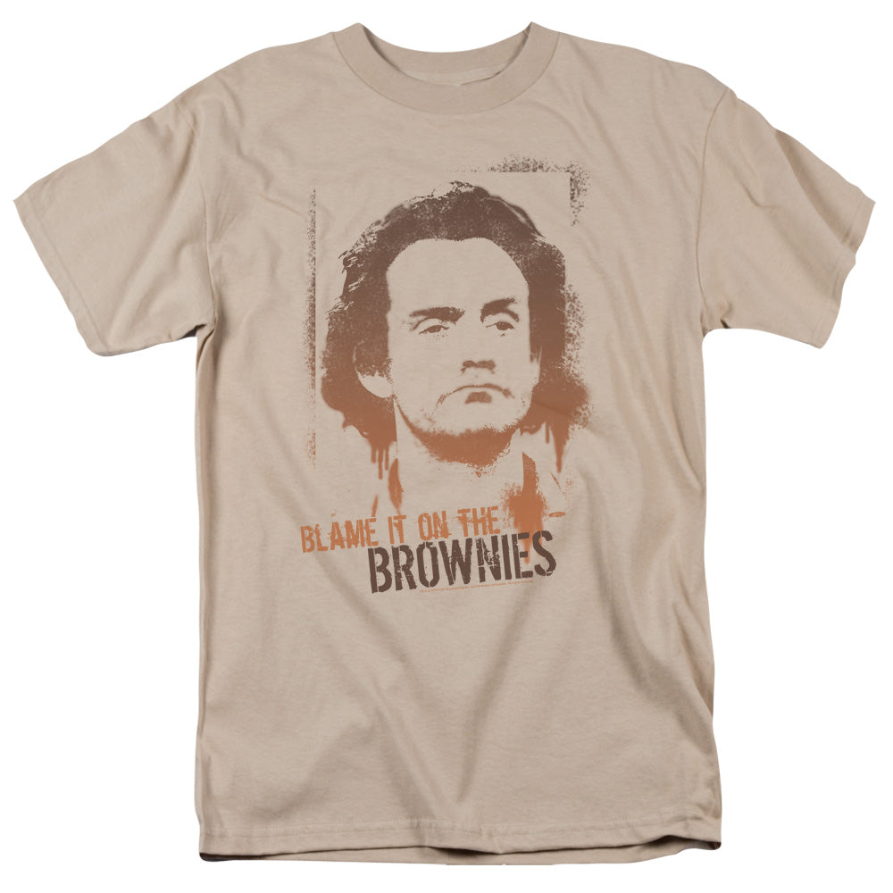 Taxi - Blame It On The Brownies - Short Sleeve Adult 18/1 - Sand T-shirt