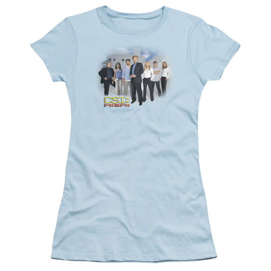 CSI MIAMI CAST - S/S JUNIOR SHEER - LIGHT BLUE T-Shirt