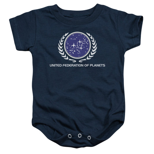 Star Trek - United Federation Logo - Infant Snapsuit - Navy