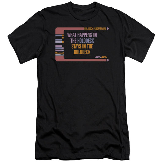 Star Trek - Holodeck Secrets-premuim Canvas Adult Slim Fit 30/1 - Black