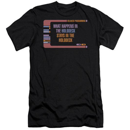 Star Trek - Holodeck Secrets - Short Sleeve Adult 30/1 - Black T-shirt
