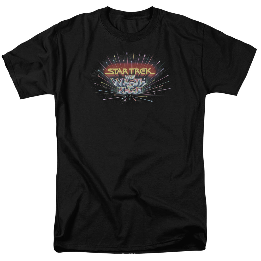 Star Trek - Khan Logo - Short Sleeve Adult 18/1 - Black T-shirt