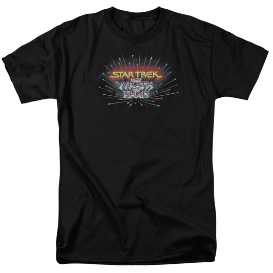 Star Trek - Khan Logo - Short Sleeve Adult 18/1 - Black T-shirt