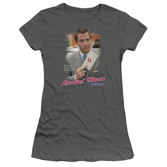 Ncis - Ladies Man - Short Sleeve Junior Sheer - Charcoal T-shirt