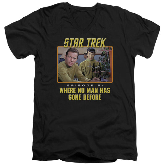 Star Trek - Episode 2 - Short Sleeve Adult V-neck - Black T-shirt