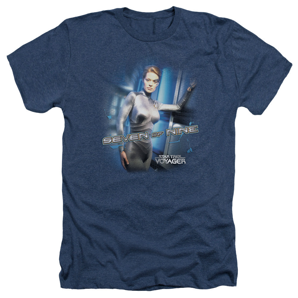 Star Trek - Seven Of Nine - Adult Heather - Navy