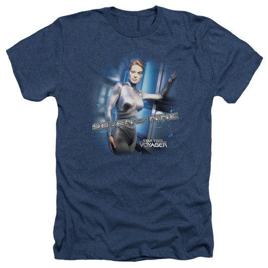 Star Trek - Seven Of Nine - Adult Heather - Navy