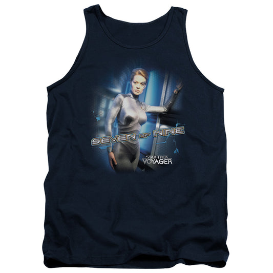 Star Trek - Seven Of Nine - Adult Tank - Navy
