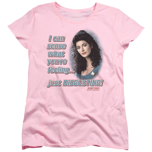 Star Trek - No Empathy - Short Sleeve Womens Tee - Pink T-shirt