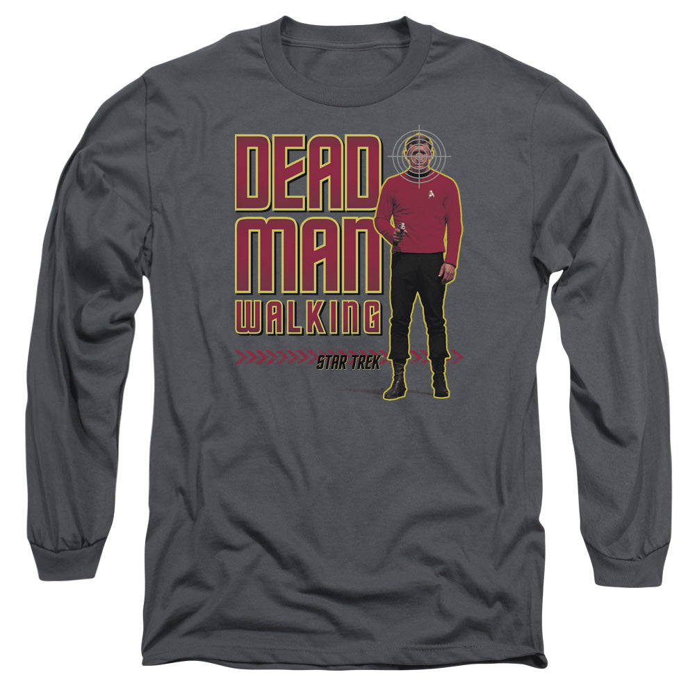 Star Trek - Dead Man Walking - Long Sleeve Adult 18/1 - Charcoal T-shirt