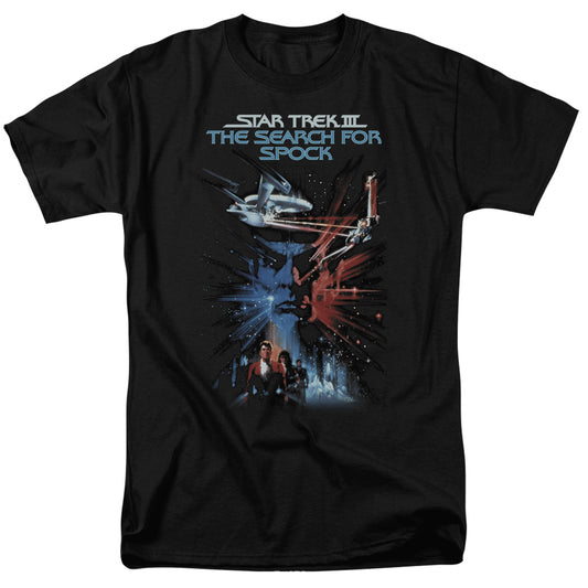 Star Trek - Search For Spock(Movie) - Short Sleeve Adult 18/1 - Black T-shirt