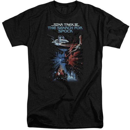 Star Trek - Search For Spock(Movie) - Short Sleeve Adult Tall - Black T-shirt