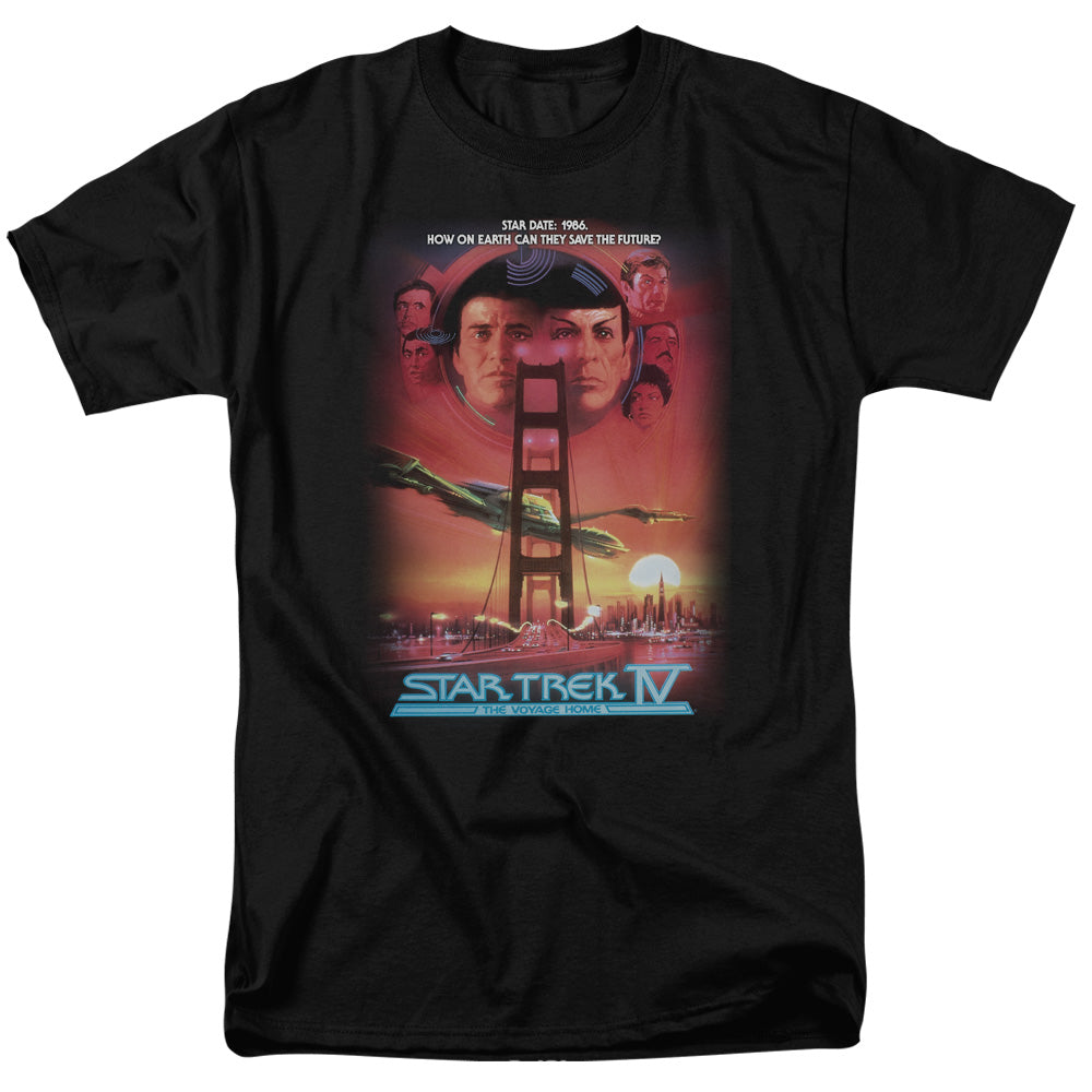 Star Trek - The Voyage Home(Movie) - Short Sleeve Adult 18/1 - Black T-shirt