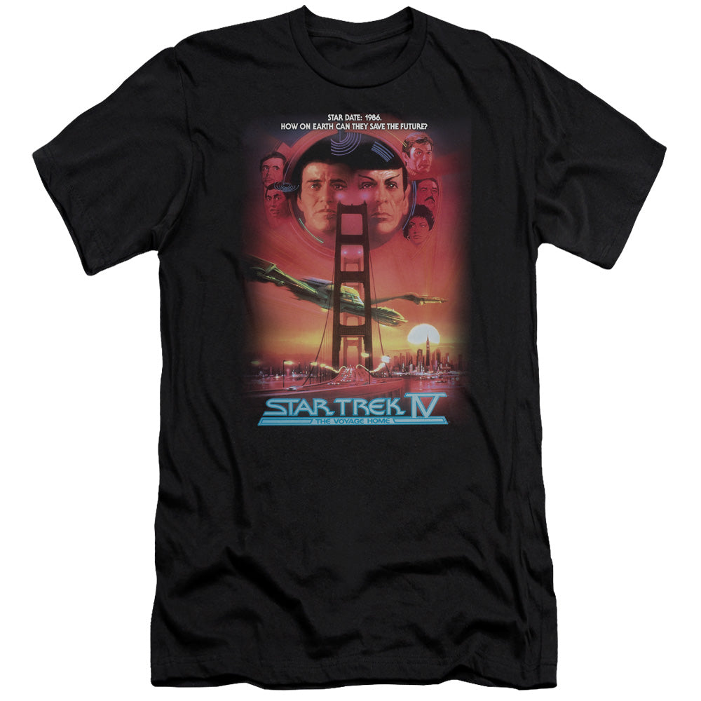 Star Trek - The Voyage Home(Movie)-premuim Canvas Adult Slim Fit 30/1 - Black