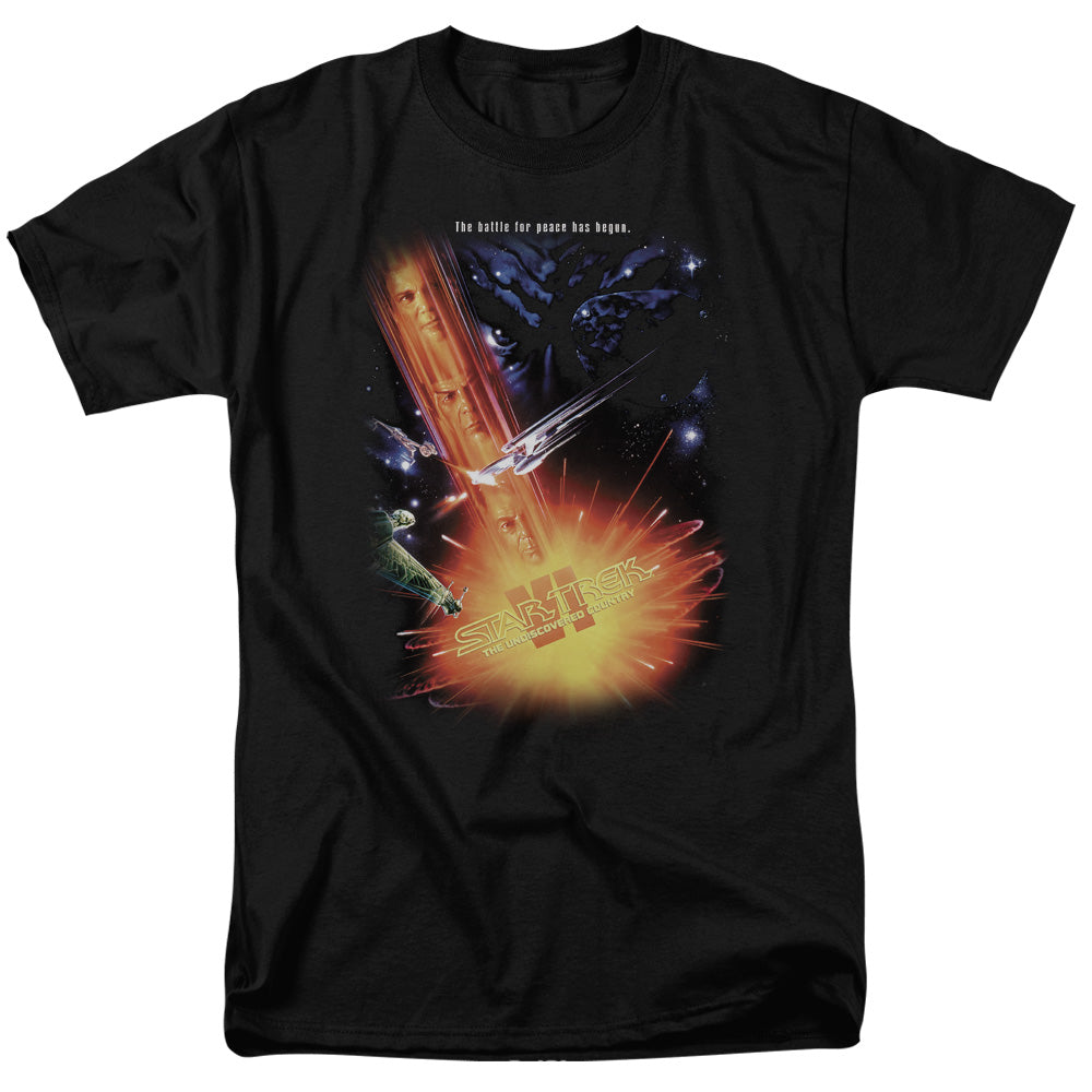 Star Trek - Undiscovered Cntry(Movie) - Short Sleeve Adult 18/1 - Black T-shirt