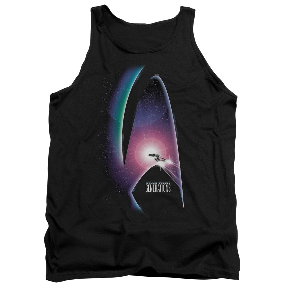 Star Trek - Generations(Movie) - Adult Tank - Black