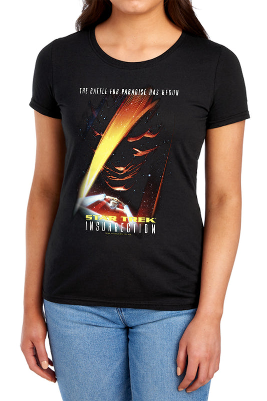 Star Trek - Insurrection(Movie) - Short Sleeve Women"s Tee - Black T-shirt