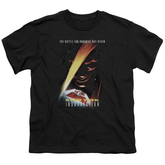 Star Trek - Insurrection(Movie) - Short Sleeve Youth 18/1 - Black T-shirt