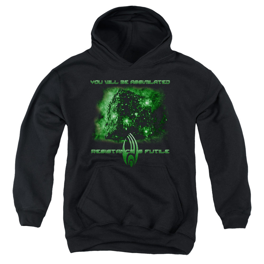 Star Trek - Assimilate - Youth Pull-over Hoodie - Black