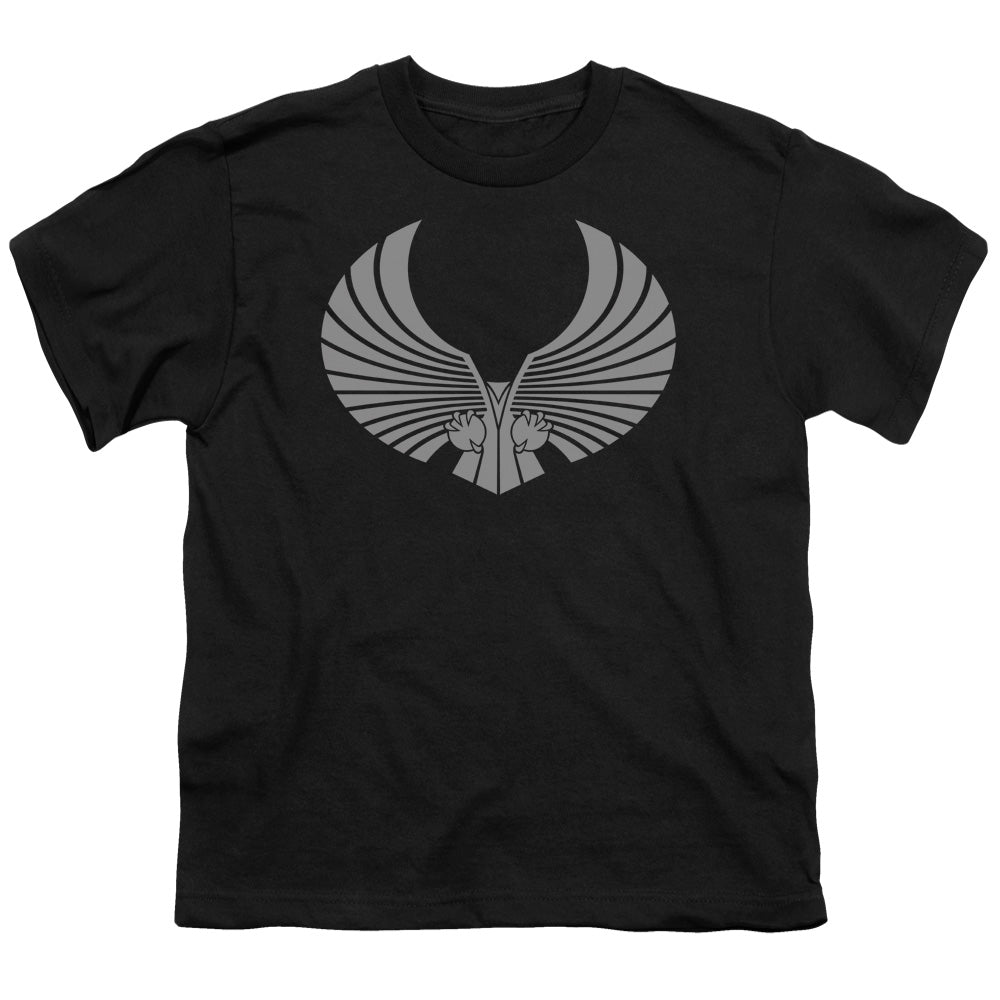 Star Trek - Romulan Logo - Short Sleeve Youth 18/1 - Black T-shirt