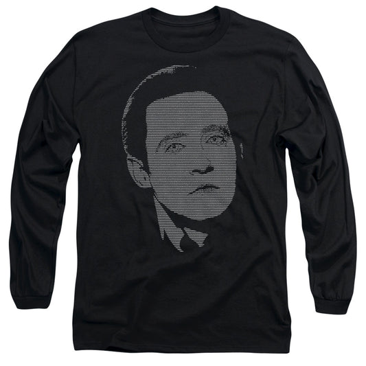 Star Trek - Datas Data - Long Sleeve Adult 18/1 - Black T-shirt