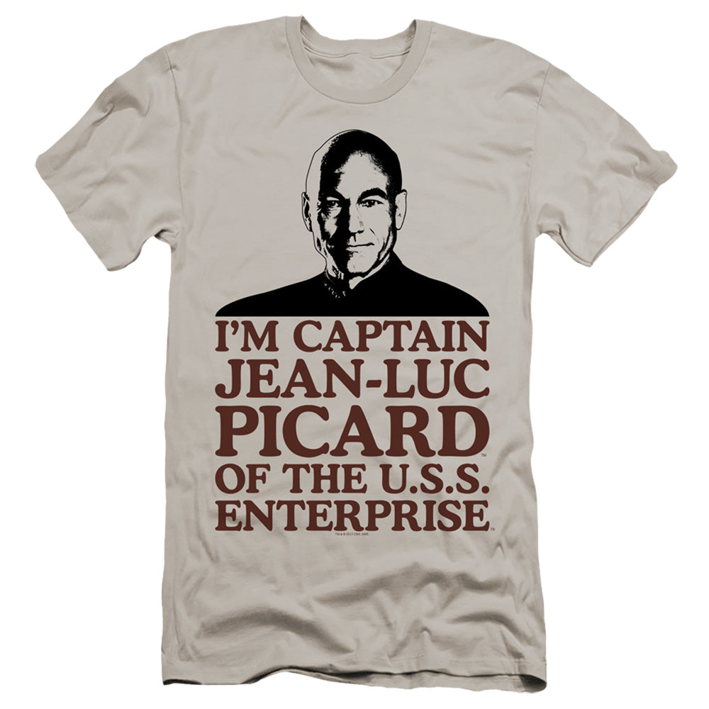 Star Trek - Im Captain-premuim Canvas Adult Slim Fit 30/1 - Silver