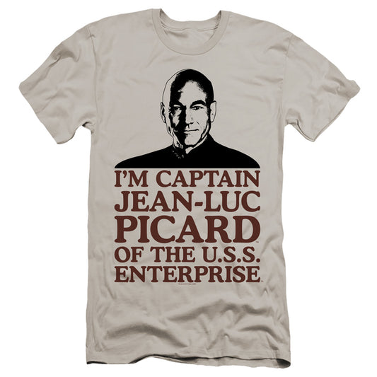 Star Trek - Im Captain-premuim Canvas Adult Slim Fit 30/1 - Silver