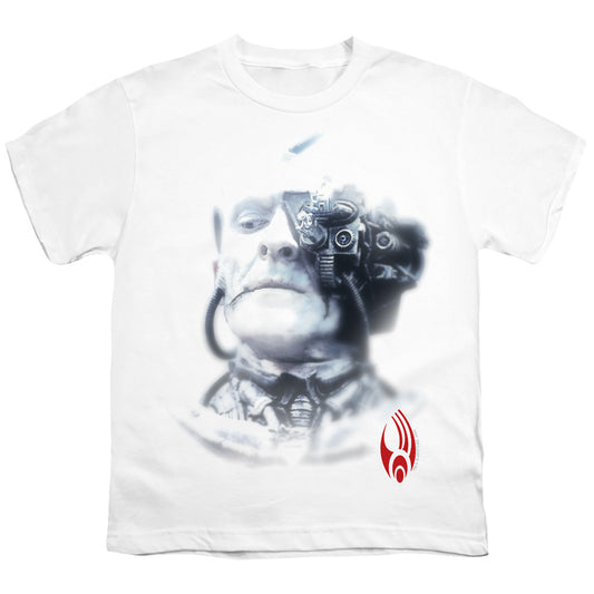 Star Trek - Borg Head - Short Sleeve Youth 18/1 - White T-shirt
