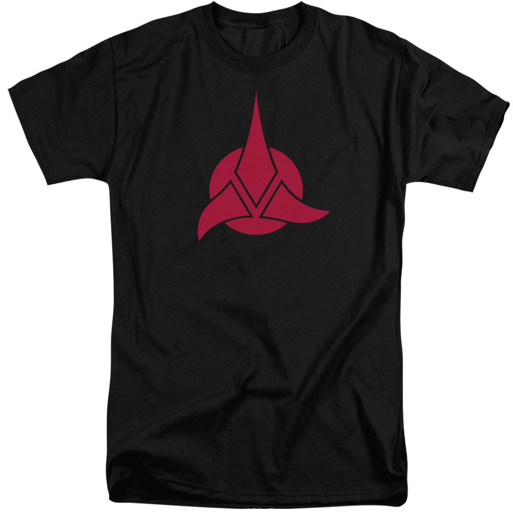 Star Trek - Klingon Logo - Short Sleeve Adult Tall - Black T-shirt