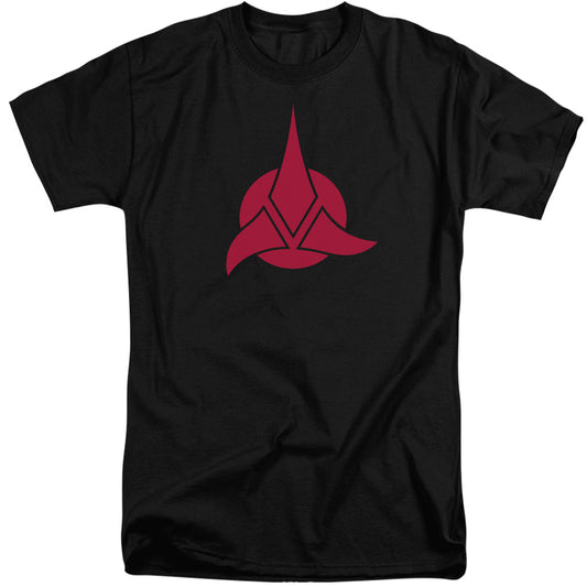 Star Trek - Klingon Logo - Short Sleeve Adult Tall - Black T-shirt
