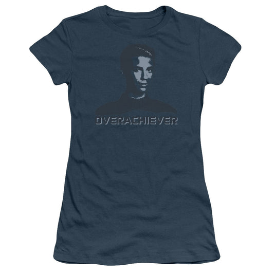 Star Trek - Overachiever - Short Sleeve Junior Sheer - Indigo T-shirt