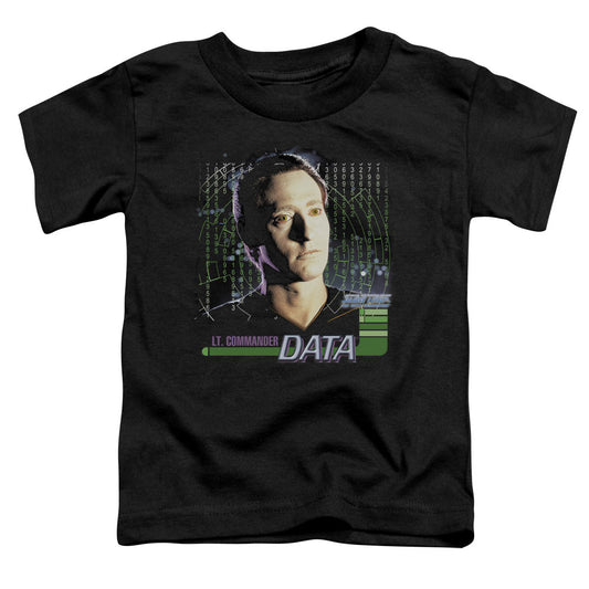 Star Trek - Data - Short Sleeve Toddler Tee - Black T-shirt