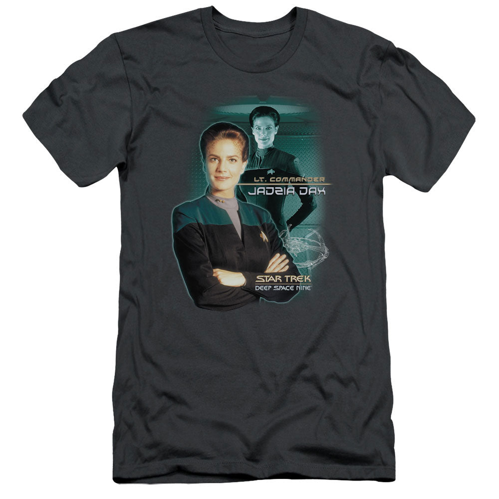 Star Trek - Jadzia Dax - Short Sleeve Adult 30/1 - Charcoal T-shirt
