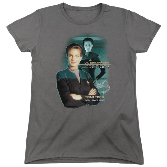 Star Trek - Jadzia Dax - Short Sleeve Womens Tee - Charcoal T-shirt