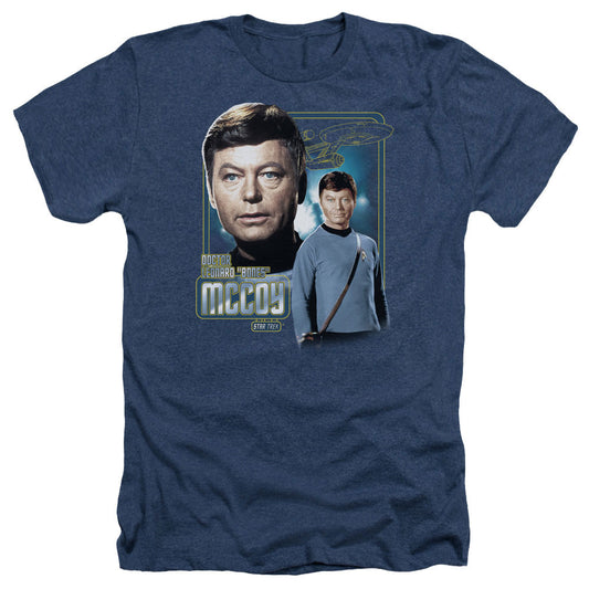 Star Trek - Doctor Mccoy - Adult Heather - Navy