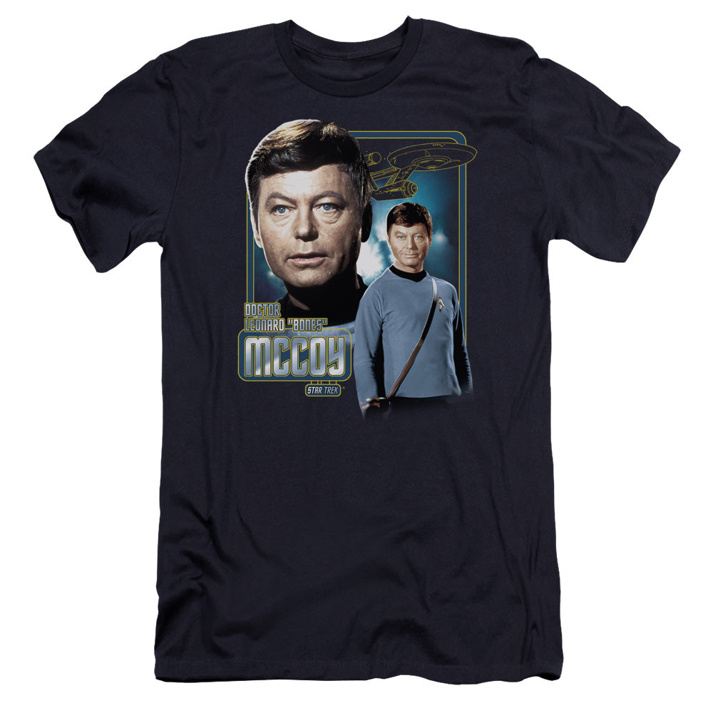 Star Trek - Doctor Mccoy-premuim Canvas Adult Slim Fit 30/1 - Navy