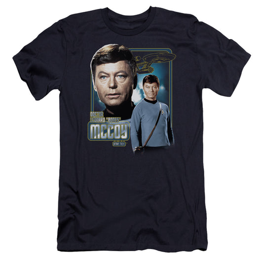 Star Trek - Doctor Mccoy-premuim Canvas Adult Slim Fit 30/1 - Navy