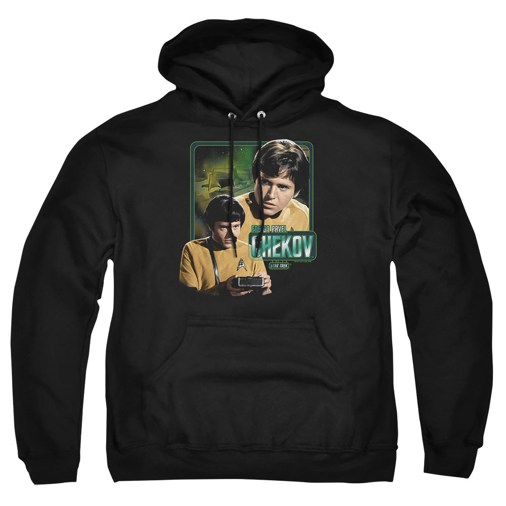 Star Trek - Ensign Chekov - Adult Pull-over Hoodie - Black